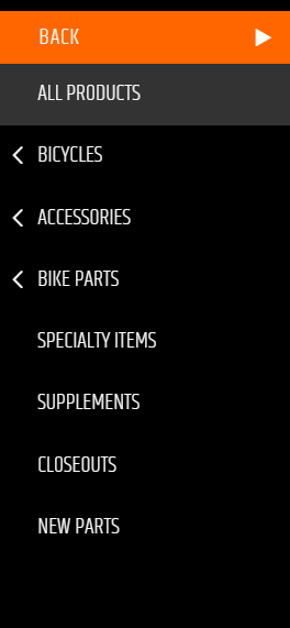 CatalogCategoryMenuControl category menu