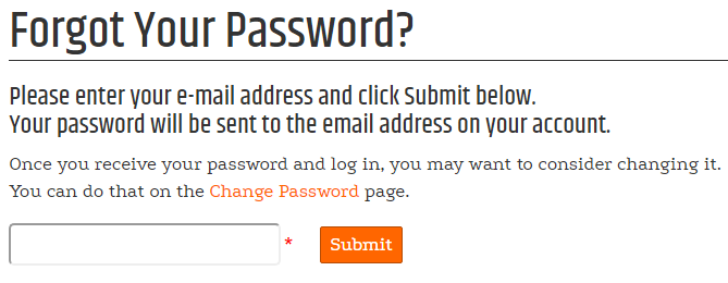 CustomerForgotPWControl password recovery form