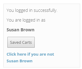 CustomerLoginControl signed-in state