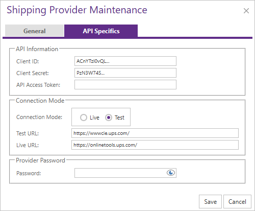 API Setup for UPS OAuth integration method