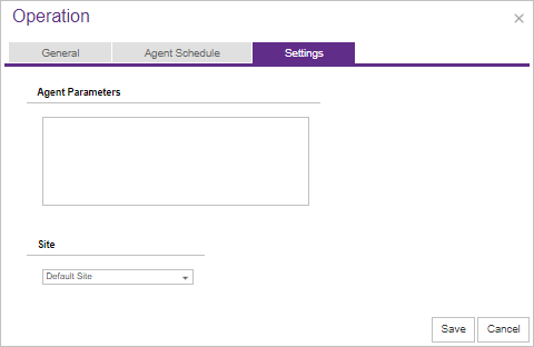 Operation Settings tab