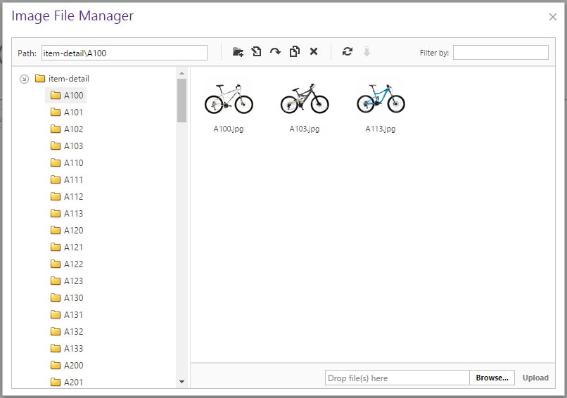 Item Detail Image Manager