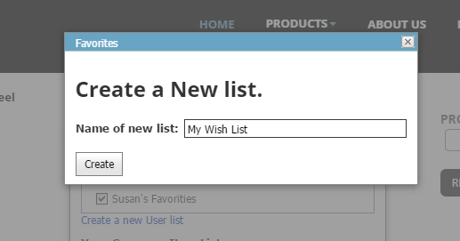 Create Item List action