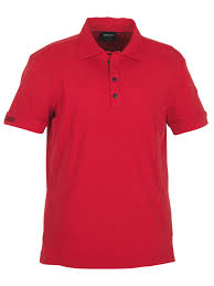 Red polo shirt example
