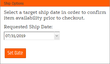 CustomerChangeRequestShipDateControl date-selection prompt