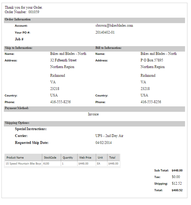 CheckOutRePrintOrderConfirmation order reprint